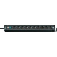 Brennenstuhl BN-1951100100 Prolunghe elettriche, Ciabatta Nero, 3 m, 10 presa(e) AC, Nero, Plastica, Nero