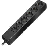 Brennenstuhl Eco-Line Nero 6 presa(e) AC 1,5 m, Ciabatta Nero, 6 presa(e) AC, Tipo H, Nero, 1,5 m, 330 mm