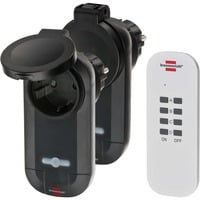 Brennenstuhl Set di commutazione radio RC CE1 0201 Nero/Bianco