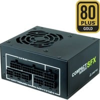 Chieftec CSN-550C alimentatore per computer 550 W 20+4 pin ATX PS/2 Nero, Alimentatore PC Nero, 550 W, 100 - 240 V, 47 - 63 Hz, 6 A, Attivo, 90 W