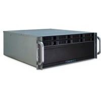 Inter-Tech 4U-4408 Supporto Nero, Argento, Server case Nero, Supporto, Server, Nero, Argento, ATX, EATX, EEB, Mini-ITX, uATX, Acciaio, 4U