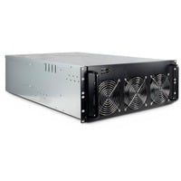 Inter-Tech 88887236 computer case Supporto Nero, Grigio, Server case Nero, Supporto, Server, Nero, Grigio, ATX, micro ATX, Mini-ITX, Acciaio, 4U