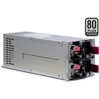 Inter-Tech ASPOWER R2A-DV0800-N alimentatore per computer 800 W 20+4 pin ATX 2U Argento, Alimentatore PC grigio, 800 W, 100 - 240 V, 50 - 60 Hz, 15 A, 150 W, 30 A