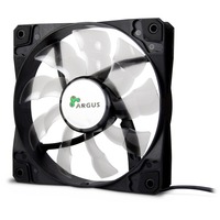 Inter-Tech Argus L-12025 Case per computer Ventilatore 12 cm Nero, Ventola Nero/trasparente, Ventilatore, 12 cm, 1200 Giri/min, 59,46 pdc/min, Nero