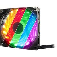 Inter-Tech L-12025 Aura Case per computer Ventilatore 12 cm Nero, Ventola Nero/trasparente, Ventilatore, 12 cm, 1500 Giri/min, 30 dB, 59,46 pdc/min, Nero