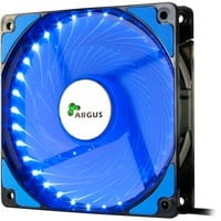 Inter-Tech L-12025 Case per computer Ventilatore 12 cm Nero, Blu, Ventola Nero/Blu, Ventilatore, 12 cm, 1200 Giri/min, 20 dB, 59,46 pdc/min, 54 m³/h