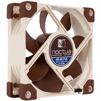 Noctua NF-A8 FLX sistema di raffreddamento per computer Case per computer Ventilatore 8 cm Beige, Marrone, Ventola Ventilatore, 8 cm, 2000 Giri/min, 7,9 dB, 16,1 dB, 50,4 m³/h