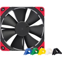 Noctua NF-F12 PWM chromax.black.swap Case per computer Ventilatore 12 cm Nero, Ventola Nero, Ventilatore, 12 cm, 300 Giri/min, 1500 Giri/min, 93,4 m³/h, Nero