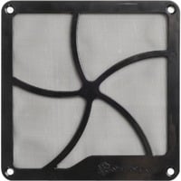 SilverStone FF141B Kit di fissaggio, Filtro antipolvere Nero, 22 g, 140 mm, 140 mm, 3 mm