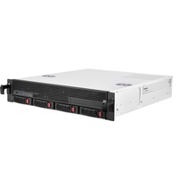 SilverStone RM21-304 Supporto Bianco, Enclosure per rack Nero, Supporto, Server, Bianco, micro ATX, Mini-ITX, Metallo, 2U