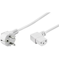goobay NK 102 2m Bianco CEE7/7 Accoppiatore C13, Cavo bianco, 2 m, CEE7/7, Accoppiatore C13, 250 V, 10 A