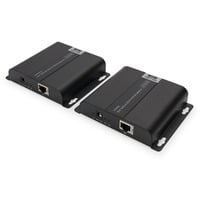 Digitus DS-55124 moltiplicatore AV Trasmettitore e ricevitore AV Nero, Estensione HDMI 3840 x 2160 Pixel, Trasmettitore e ricevitore AV, 120 m, Cablato, Nero