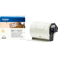 Brother DK-11247 nastro per etichettatrice Nero su bianco Nero su bianco, 180 pz, DK, Nero, Bianco, Termica diretta, Cina