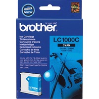 Brother LC1000C cartuccia d'inchiostro 1 pz Originale Ciano Ciano, 1 pz, 400 pagine, Confezione singola, Vendita al dettaglio