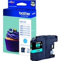 Brother LC123C cartuccia d'inchiostro 1 pz Originale Ciano Ciano, 1 pz, 600 pagine, Confezione singola, Vendita al dettaglio