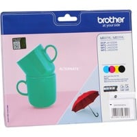 Brother LC227XLVALBPDR cartuccia d'inchiostro 4 pz Originale Nero, Ciano, Magenta, Giallo Nero, Ciano, Magenta, Giallo, 4 pz, 1200 pagine, 1200 pagine, Confezione multipla