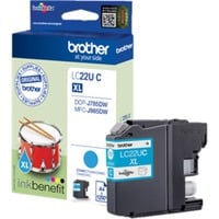 Brother LC22UC cartuccia d'inchiostro 1 pz Originale Resa elevata (XL) Ciano Resa elevata (XL), Ciano, 1 pz, 1200 pagine, Confezione singola