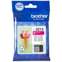 Brother LC3213M cartuccia d'inchiostro 1 pz Originale Resa elevata (XL) Magenta Resa elevata (XL), Magenta, Inchiostro a base di pigmento, 1 pz, 400 pagine, Confezione singola