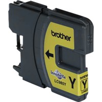 Brother LC980Y cartuccia d'inchiostro 1 pz Originale Giallo Giallo, Inchiostro a base di pigmento, 1 pz, 260 pagine, Confezione singola, Vendita al dettaglio