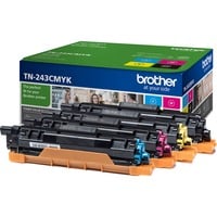 Brother TN-243CMYK cartuccia toner 1 pz Originale Nero, Ciano, Magenta, Giallo 1000 pagine, 1000 pagine, Nero, Ciano, Magenta, Giallo, 1 pz