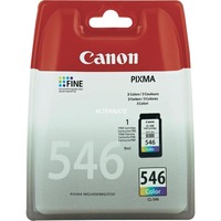 Canon CL-546 Cartuccia d'inchiostro colore C/M/Y Resa standard, Ciano, Magenta, Giallo, Inchiostro a base di pigmento, 1 pz, 180 pagine, Confezione singola