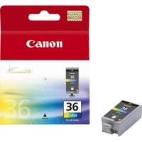 Canon Cartuccia d'inchiostro a colori CLI-36 C/M/Y Resa standard, Ciano, Magenta, Giallo, Inchiostro a base di pigmento, 1 pz, 249 pagine, Vendita al dettaglio