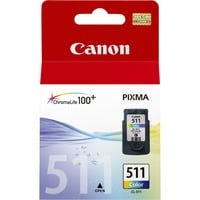 Canon Cartuccia d'inchiostro colore CL-511 C/M/Y Ciano, Magenta, Giallo, Inchiostro a base di pigmento, 1 pz, 244 pagine