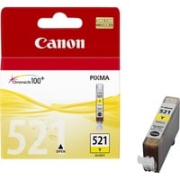 Canon Cartuccia d'inchiostro giallo CLI-521Y Giallo, Inchiostro a base di pigmento, 1 pz, Confezione singola, Vendita al dettaglio