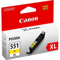 Canon Cartuccia d'inchiostro giallo a resa elevata CLI-551Y XL Resa elevata (XL), Giallo, Inchiostro a base di pigmento, 1 pz, 715 pagine, Vendita al dettaglio