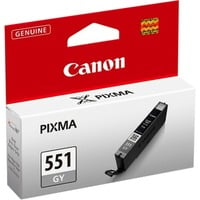 Canon Cartuccia d'inchiostro grigio CLI-551GY Resa standard, Grigio, Inchiostro a base di pigmento, 1 pz, 125 pagine, Vendita al dettaglio