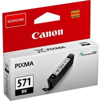 Canon Cartuccia d'inchiostro nero CLI-571BK Resa standard, Nero, Inchiostro a base di pigmento, 7 ml, 1 pz, 376 pagine