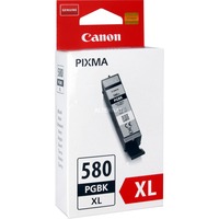 Canon Cartuccia d'inchiostro nero a pigmenti a resa elevata PGI-580XL Nero, Resa elevata (XL), Nero, Inchiostro a base di pigmento, 18,5 ml, 1 pz, Confezione singola