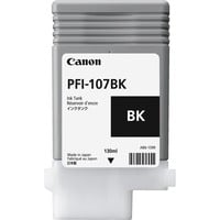 Canon PFI-107BK cartuccia d'inchiostro 1 pz Originale Nero Nero, Inchiostro a base di pigmento, 1 pz