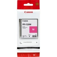 Canon PFI-120M cartuccia d'inchiostro 1 pz Originale Magenta Magenta, Inchiostro a base di pigmento, 130 ml, 1 pz, Confezione singola