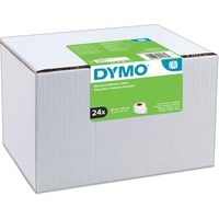 Dymo LW etichette per indirizzi originali | 28 mm x 89 mm | 24 rotoli da 130 etichette facilmente staccabili (3120 etichette) | autoadesive | per etichettatrici LabelWriter Bianco, Etichetta per stampante autoadesiva, Carta, Permanente, Rettangolo, LabelWriter