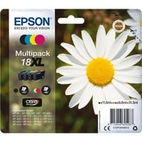 Epson Daisy Multipack Margherita 4 colori Inchiostri Claria Home 18XL, Inchiostro Resa elevata (XL), Nero, Ciano, Magenta, Giallo, 11,5 ml, 6,6 ml, 1 pz, 470 pagine