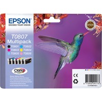 Epson Hummingbird Multipack a 6 colori, Inchiostro Nero, Ciano, Ciano chiaro, Magenta chiaro, Magenta, Giallo, 1 pz, Confezione multipla, Vendita al dettaglio