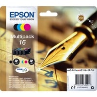 Epson Pen and crossword Multipack 4-colours 16 DURABrite Ultra Ink, Inchiostro Resa standard, Nero, Ciano, Magenta, Giallo, Inchiostro a base di pigmento, Inchiostro a base di pigmento, 5,4 ml, 3,1 ml