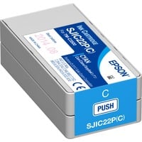 Epson SJIC22P(C): Ink cartridge for ColorWorks C3500 (Cyan), Inchiostro Ciano, 1 pz
