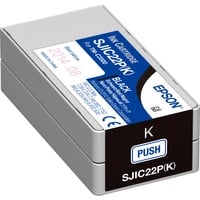 Epson SJIC22P(K): Ink cartridge for ColorWorks C3500 (Black), Inchiostro Nero, Inchiostro a base di pigmento, 1 pz