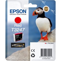 Epson T3247 Red Cartucce d'inchiostro Rosso, Inchiostro a base di pigmento, 14 ml, 1 pz, 980 pagine