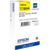 Epson Tanica Giallo, Inchiostro Resa extra elevata (super), Giallo, Inchiostro a base di pigmento, 1 pz