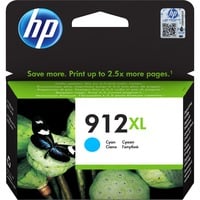 HP Cartuccia di inchiostro ciano originale 912XL ad alta capacità Resa elevata (XL), Ciano, Inchiostro a base di pigmento, 8,5 ml, 1 pz, Confezione singola