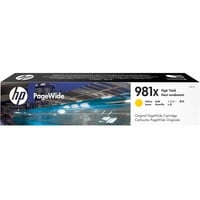 HP Cartuccia giallo originale ad alta capacità 981X PageWide, Inchiostro Resa elevata (XL), Giallo, Inchiostro a base di pigmento, 114 ml, 1 pz, 10000 pagine