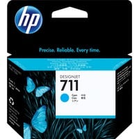 HP Cartuccia inchiostro ciano DesignJet 711, 29 ml 29 ml, Stampanti serie HP DesignJet T120 e HP DesignJet T520ePrinter, Getto termico d'inchiostro, Ciano, CZ130A, Singapore, Malesia, 114 mm