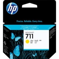 HP Cartuccia inchiostro giallo DesignJet 711, 29 ml 29 ml, Stampanti serie HP DesignJet T120 e HP DesignJet T520ePrinter, Getto termico d'inchiostro, Giallo, CZ132A, Singapore, Malesia, 114 mm