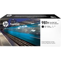 HP Cartuccia nero originale ad altissima capacità PageWide 981Y, Inchiostro Resa elevata (XL), Nero, Inchiostro a base di pigmento, 185 ml, 1 pz, 20000 pagine