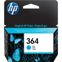 HP Cartuccia originale inchiostro ciano 364 Resa standard, Ciano, Inchiostro colorato, 1 pz, 300 pagine