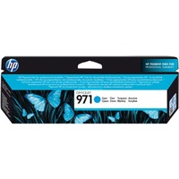 HP Cartuccia originale inchiostro ciano 971 Resa standard, Ciano, Inchiostro a base di pigmento, 24,5 ml, 1 pz, 2500 pagine, Vendita al dettaglio