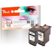 Peach 0F319026 cartuccia d'inchiostro Nero, Ciano, Magenta, Giallo Nero, Ciano, Magenta, Giallo, 17 ml, 18 ml, 585 pagine, 545 pagine, Confezione multipla